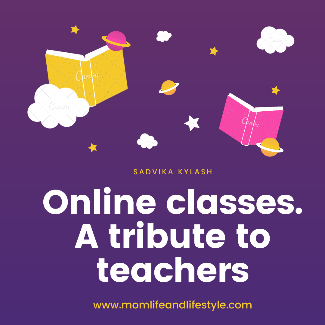 Online classes. A tribute to teachers