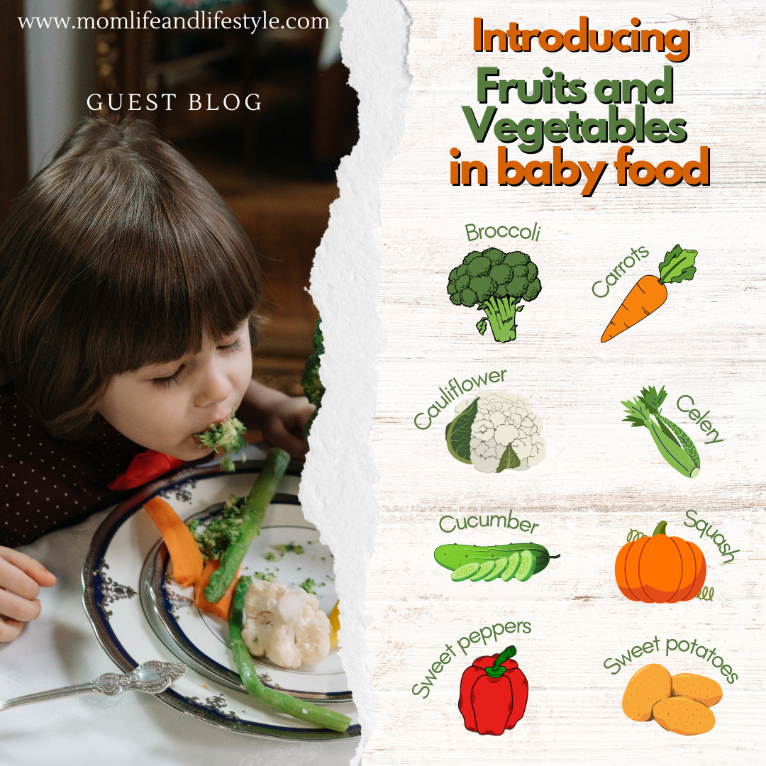 fruits and vegetables in baby food