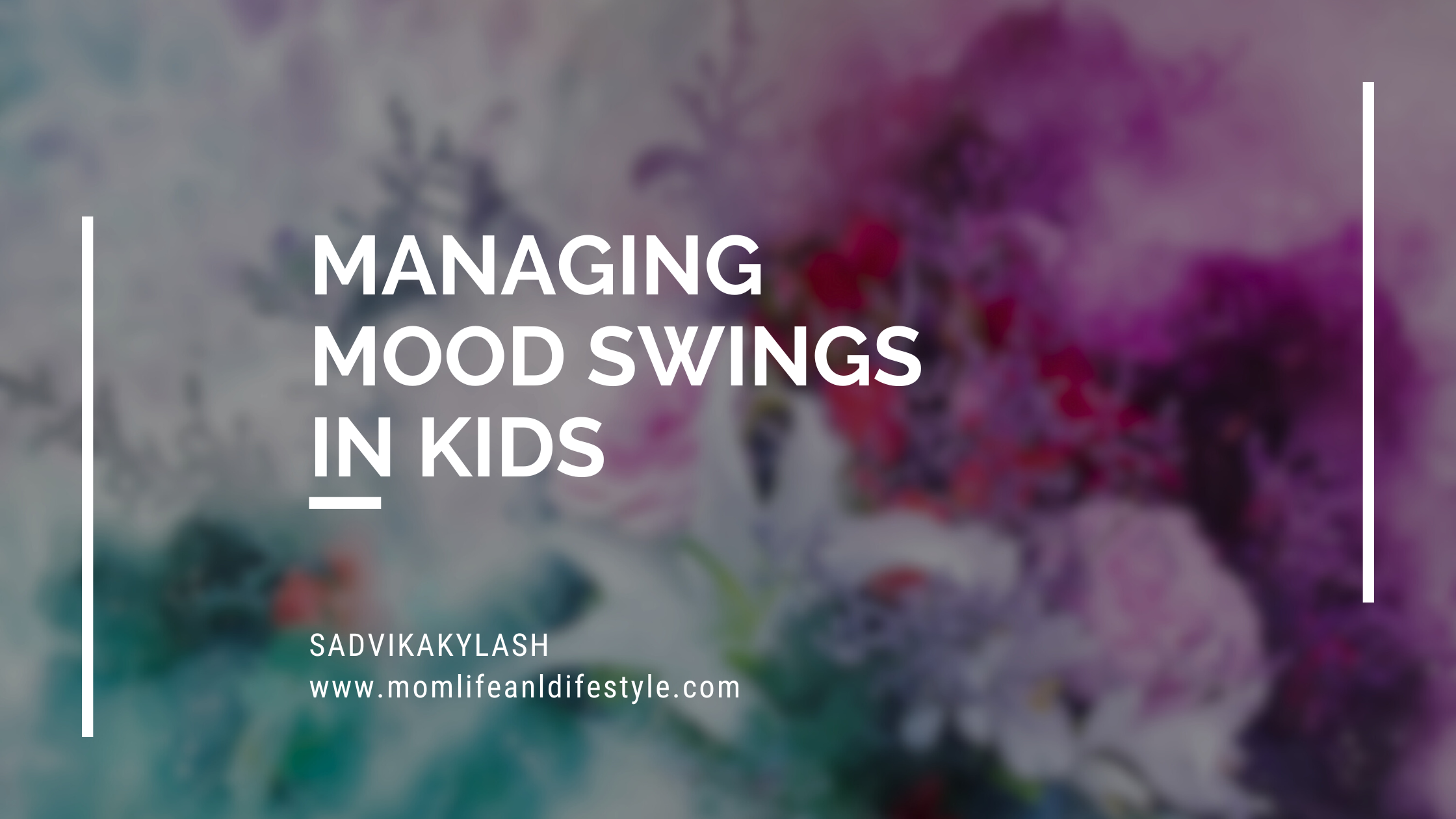 Managing Mood swings in kids