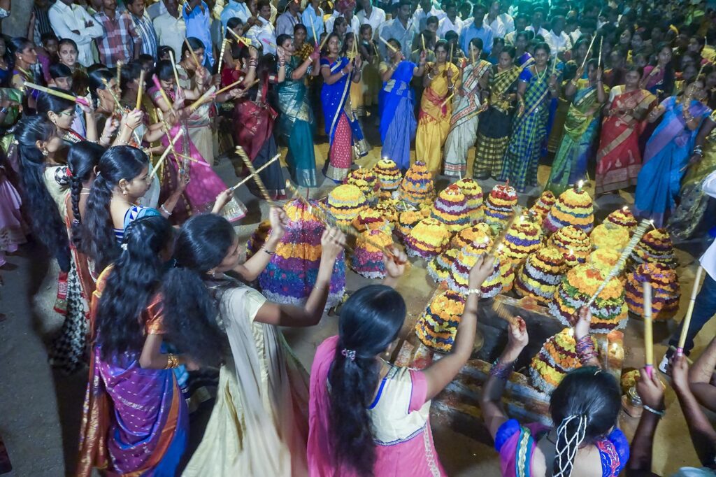Bathukamma — flowers, tradition, women and the spirit of Telangana.
Image taken from Google