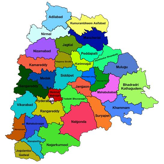 Telangana — 33 districts, one beautiful state